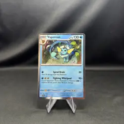 Vaporeon SVP 168 Pokemon Cosmos Holo Prismatic Evolutions Black Star Promo Card - Image 1
