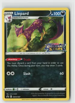 SWSH: Sword & Shield Promo Cards #SWSH187 Liepard - Image 1