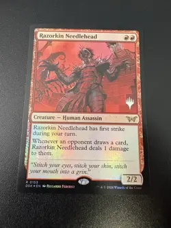 Razorkin Needlehead - Promo Pack: Duskmourn Foil - 0153 Stamped Promo - Image 1