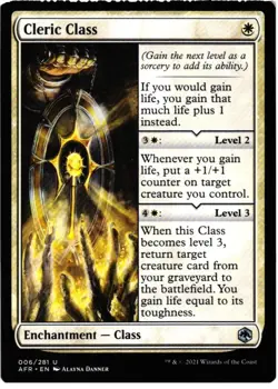 Cleric Class 6 UC Adventures in the Forgotten Realms NM MTG - Image 1