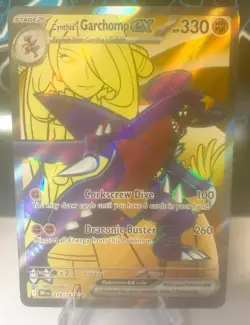 Pokemon TCG SV10: Destined Rivals Cynthia's Garchomp ex #215/182 Ultra Rare NM - Image 1