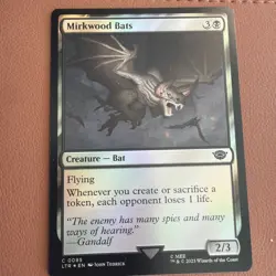 Mirkwood Bats #95 (LP) Lord of the Rings LTR Magic MTG FOIL - Image 1