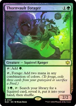 Thornvault Forager - NM FOIL - Bloomburrow BLB MTG - Image 1