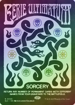 MTG Foil Eerie Ultimatum Secret Lair Encyclopedia NM - Image 1