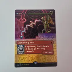 Lightning Bolt (#1822) - Rainbow Foil Extended Art Secret Lair NM MTG - Image 1