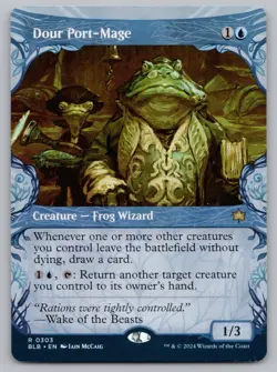 Dour Port-Mage (Showcase) 303 Rare Bloomburrow MTG Near Mint - Image 1