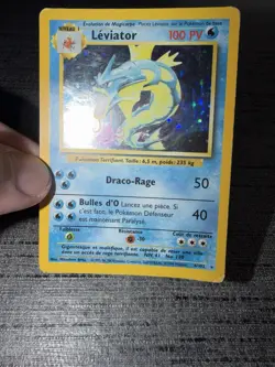 Carte Pokemon Leviator 6/102 Holo Set De Base Wizards Francais OCCASION - Image 3