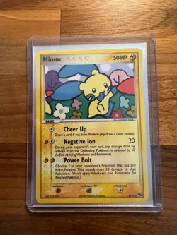 Pokemon TCG Minun 4/17 Holo LP - Image 1