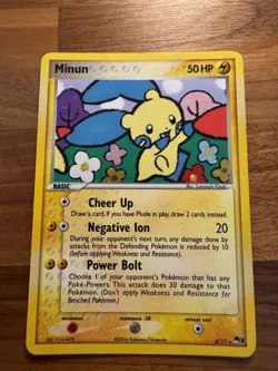 Pokemon TCG Minun 4/17 Holo LP - Image 2