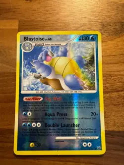 Pokemon TCG Blastoise 2/127 Reverse Holo LP - Image 2
