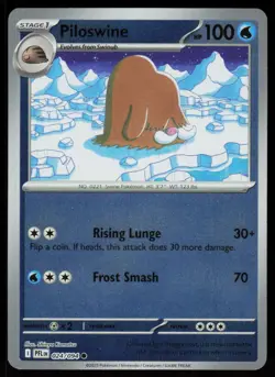 Piloswine 024/094 Common Phantasmal Flames Pokemon Reverse Holo Near Mint - Image 1