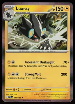 Luxray 028/088 Rare Perfect Order Pokemon Holo Near Mint - Image 1