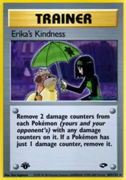 1x Erika's Kindness - 103/132 - Rare - 1st Edition Moderately Played Pokemon G1 - Image 1