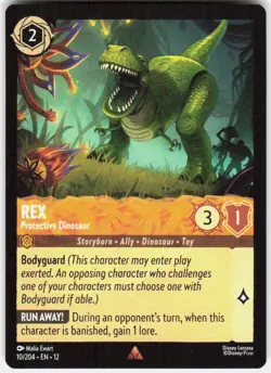 Rex Protective Dinosaur 10/204 Wilds Unknown Disney Lorcana - Image 1