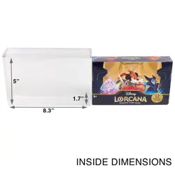 Acrylic Display Case for Disney Lorcana Booster Box Premium Magnetic Top 6mm - Image 2