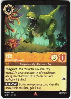 Rex Protective Dinosaur 10/204 Wilds Unknown Disney Lorcana - Image 1