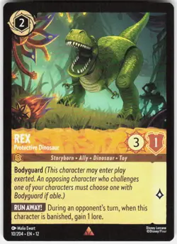 Rex Protective Dinosaur 10/204 Wilds Unknown Disney Lorcana - Image 1