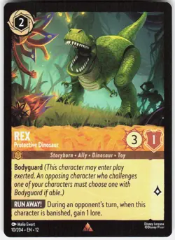 Rex Protective Dinosaur 10/204 Wilds Unknown Disney Lorcana - Image 1