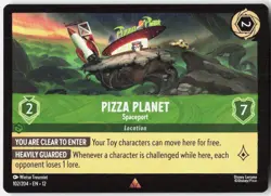 Pizza Planet Spaceport 102/204 Wilds Unknown Disney Lorcana - Image 1