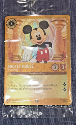 MICKEY MOUSE - True Friend - DISNEY Lorcana PUZZLE PROMO - Glimmer Foil 36/P2 - Image 1