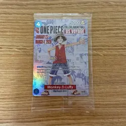 Bandai One Piece College Basketball US Voyage Promo Card Monkey D. Luffy Gonzaga - Image 1