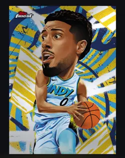 Digital Tyrese Haliburton 2026 Topps Finest Headliners SSP #H-10 - Image 1