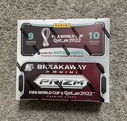 2022 Panini Prizm FIFA World Cup Soccer Breakaway Hobby Box Factory Sealed - Image 1