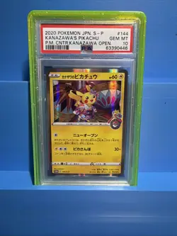 PSA 10 Kanazawa's Pikachu 144/S-p Japanese Pokemon Center Promo Card 2020 - Image 2