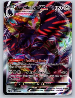 Corviknight VMAX 110/163 Holo VMAX Rare Battle Styles Pokemon Card Holo LP - Image 1