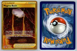 Magma Basin 185/172 Secret Rare Brilliant Stars Pokemon Card Holo Near Mint - Image 3