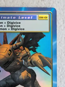 MetalGreymon DW-01 1999 Holo Digimon Promo Card /100000 Bandai LP Foil GENUINE - Image 4