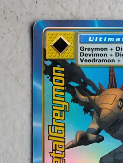 MetalGreymon DW-01 1999 Holo Digimon Promo Card /100000 Bandai LP Foil GENUINE - Image 5