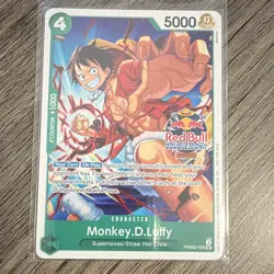 Monkey.D.Luffy (Red Bull Double Don!!) PRB02-005 One Piece Promotion Cards - Image 3