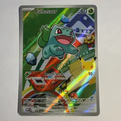 Pokemon TCG Bulbasaur First Partner Illustration Collection Holo Card NM - Image 1