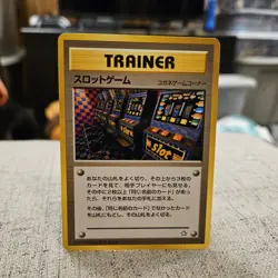 Slot Machine Pokemon TCG Neo Genesis Banned Trainer Japanese Card - Image 1