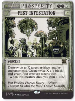 Pest Infestation OTP 30 Magic: The Gathering R NM - Image 1