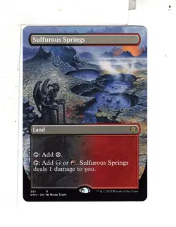 MTG SkeenAB Sulfurous Springs BORDERLESS from Dominaria United. NM. - Image 1