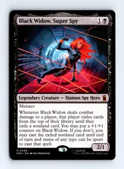 Black Widow, Super Spy 0089 (M) MTG Marvel Super Heroes (MSH) - Image 1