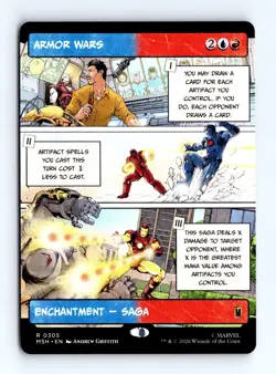 Armor Wars (Borderless) 0305 (R) MTG Marvel Super Heroes (MSH) - Image 1