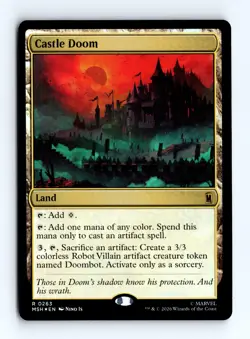 Castle Doom (Foil) 0263 (R) MTG Marvel Super Heroes (MSH) - Image 1