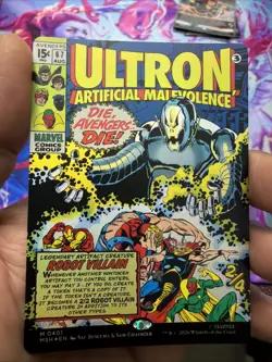 Ultron, Artificial Malevolence (Borderless) (0401) Marvel Super Heroes Foil - Image 1