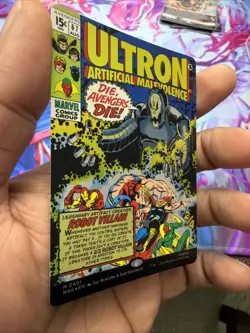 Ultron, Artificial Malevolence (Borderless) (0401) Marvel Super Heroes Foil - Image 2