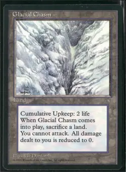 Magic The Gathering MTG Glacial Chasm Ice Age - Image 1