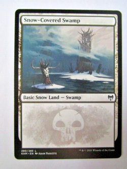 MTG Snow-Covered Swamp 280/285 Land Khm Kaldheim Near Mint Pack Fresh!! - Image 1