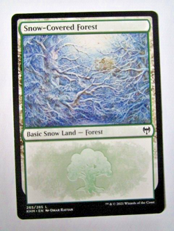MTG Snow-Covered Forest 285/285 Land Khm Kaldheim Near Mint Pack Fresh!! - Image 1