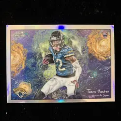 2025 Topps Chrome Cosmic Travis Hunter Stars In The Night Rookie RC SP Jaguars - Image 1