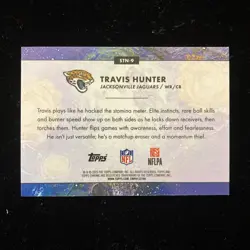 2025 Topps Chrome Cosmic Travis Hunter Stars In The Night Rookie RC SP Jaguars - Image 2