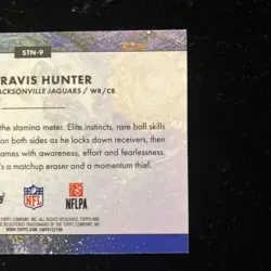 2025 Topps Chrome Cosmic Travis Hunter Stars In The Night Rookie RC SP Jaguars - Image 3