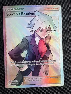 Steven's Resolve 2018 165/168 - Celestial Storm-Ultra Rare Prism Trainer Card - Image 1