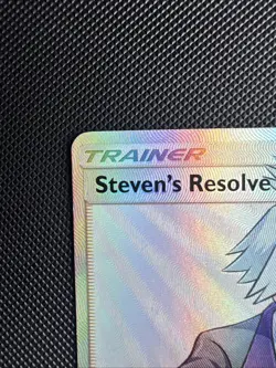 Steven's Resolve 2018 165/168 - Celestial Storm-Ultra Rare Prism Trainer Card - Image 3